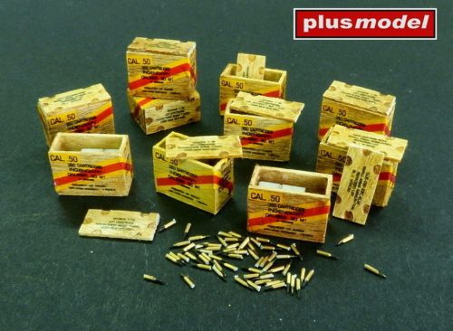 Plus Model US ammunition boxes with cartons of charges 1:48 (AL4083)