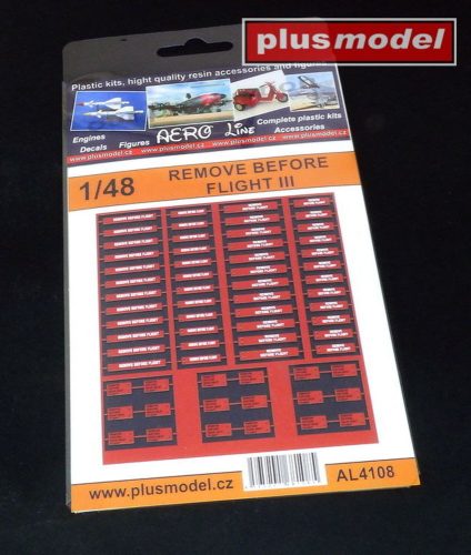 Plus Model Remove Before flight III 1:48 (AL4108)