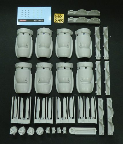 Plus Model Correct engine set for C121 Constelation 1:72 (AL7022)