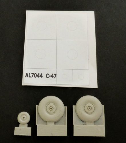 Plus Model C-47 Skytrain wheels with cover 1:72 (AL7044)