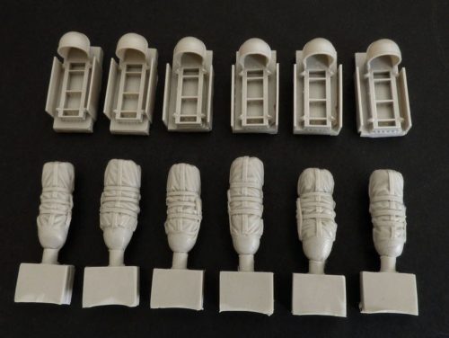 Plus Model C-47 Racks for drop container 1:72 (AL7046)