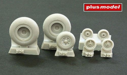 Plus Model B-24 Liberator wheels with diamond tread 1:72 (AL7068)