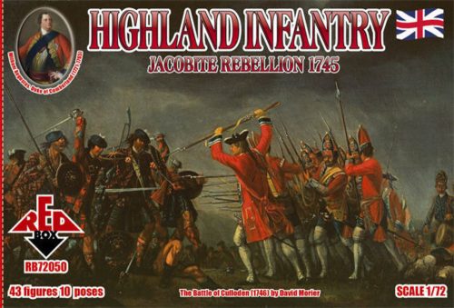 Red Box Highland Infantry 1745,Jacobite Rebell. 1:72 (RB72050)