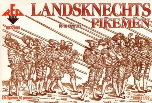 Red Box Landsknechts (Pikemen), 16th century 1:72 (RB72058)