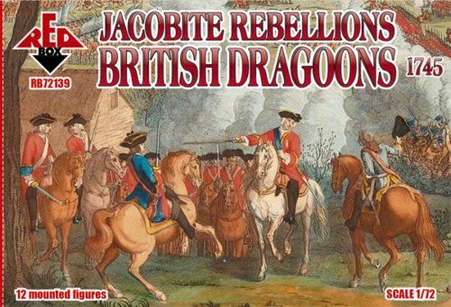 Red Box Jacobite Rebellion. British dragoons 1745 1:72 (RB72139)