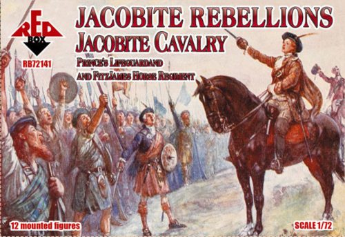 Red Box Jacobite Rebellion.Jacobite Cavalry.Prince Lifeguard a.FitzJames Horse Regiment 1:72 (RB72141)