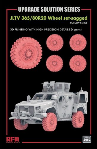 Rye Field Model Wheel set-sagged for JLTV (3D printed Total 4 wheels) 1:35 (2052)