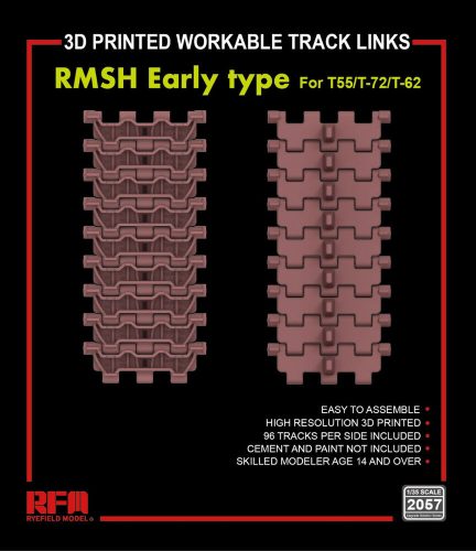 Rye Field Model Workable Track Links RMSH Early Type for T-55/72/62 1:35 (2057)