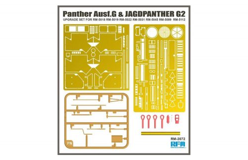 Rye Field Model Upgrade Set For Panther Ausf.G & Jagdpanther G2 (for 5018, 5019, 5022, 5031, 5045, 5089, 5112) 1:35 (2072)