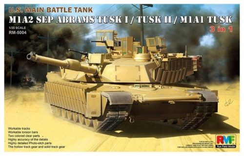 Rye Field Model M1A2 SEP Abrams Tusk I/Tusk II/M1A1 Tusk 1:35 (5004)