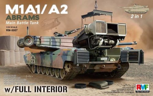 Rye Field Model M1A1/ A2 Abrams w/Full Interior 2 in 1 1:35 (5007)