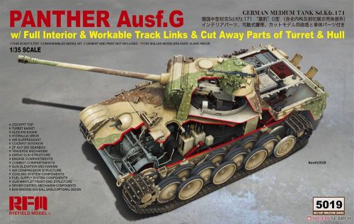 Rye Field Model Panther Ausf.G with full interior & cut away parts 1:35 (5019)