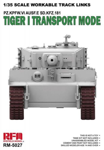 Rye Field Model TIGER I Transport Workable Track Links PZ.KPFW.VI AUSF.E.SD.KFZ.181 1:35 (5027)