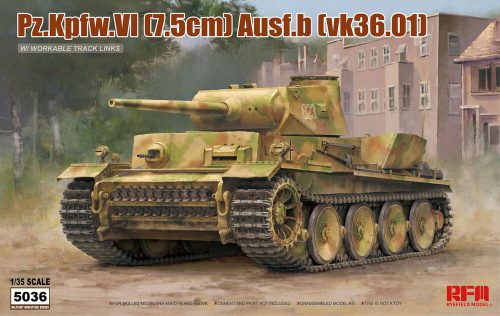 Rye Field Model Pz.kpfw.VI Ausf.b (vk36.01) w/workable track links 1:35 (5036)