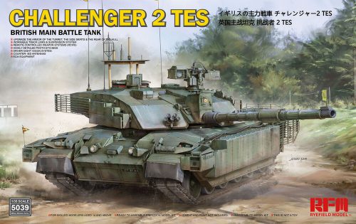 Rye Field Model British main battle tank Challenger 2 TES w/workable track links 1:35 (5039)