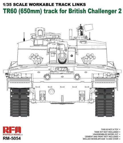 Rye Field Model Workable track links for Challenger 2 1:35 (5054)