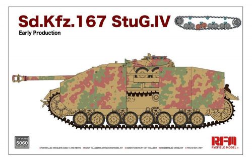 Rye Field Model Sd.Kfz.167 StuG.IV Early Production w/workable track links, without interior 1:35 (5060)