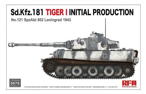 Rye Field Model Sd.KfZ.181Tiger I initial production No.121 with workable track linksNo 121 1:35 (5078)