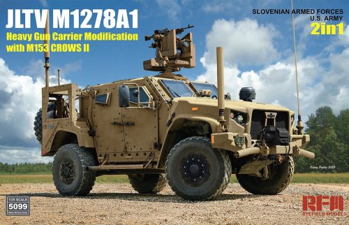 Rye Field Model JLTV M1278A1 Heavy Gun Carrier Modification with M153 CROWS II 2 in 1 Slovenian Armed Forces U.S. Army 1:35 (5099)