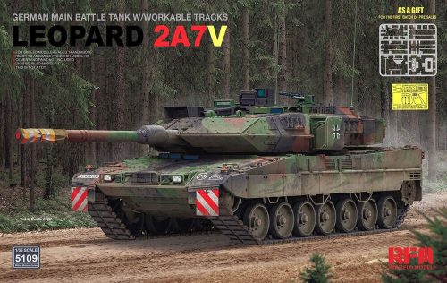 Rye Field Model German Main Battle Tank w/Workable Tracks Leopard 2A7V 1:35 (5109)