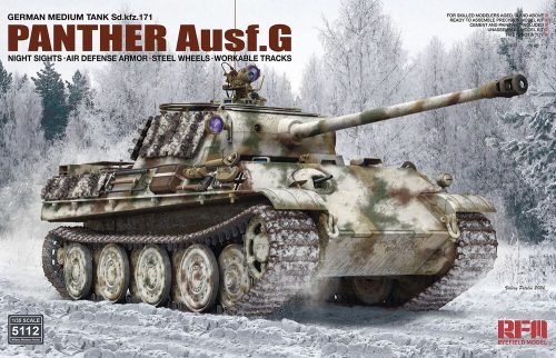 Rye Field Model Panther Ausf. G w/ Night Sights, Air Defense Armor, Steel Wheels, Workable Tracks 1:35 (5112)