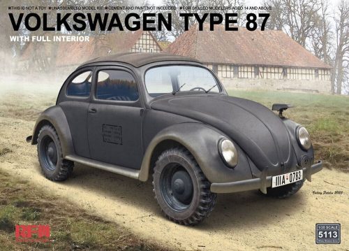 Rye Field Model Volkswagen Type 87 with Full Interior 1:35 (5113)