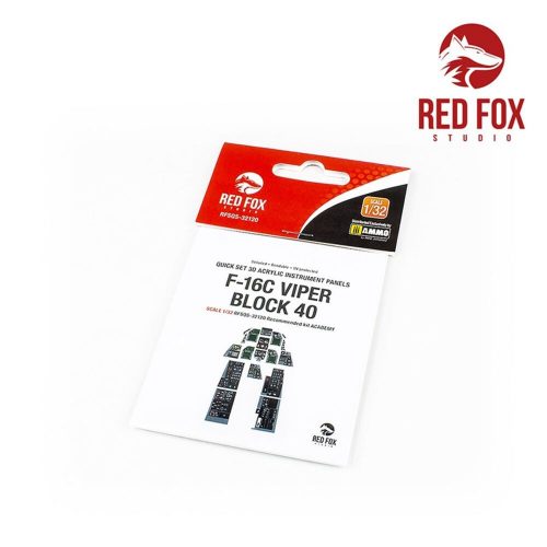 Red Fox Studio F-16C Block 40 Viper (for Academy kit) 1:32 (RFSQS-32120)