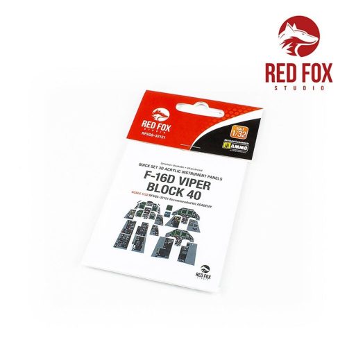 Red Fox Studio F-16D Block 40 Viper (for Academy kit) 1:32 (RFSQS-32121)