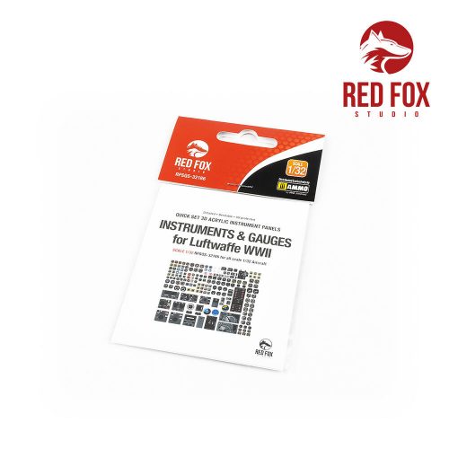 Red Fox Studio Instruments & gauges set for Luftwaffe WWII (Independent) 1:32 (RFSQS-32186)