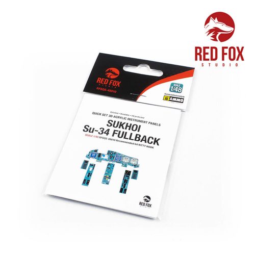 Red Fox Studio Su-34 Fullback (for Kitty Hawk kit) 1:48 (RFSQS-48010)