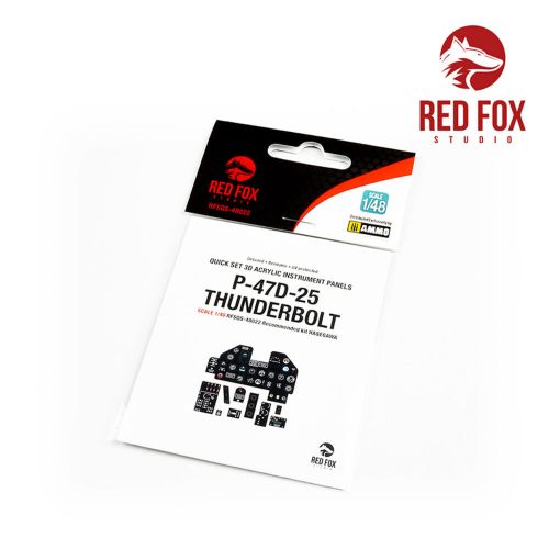 Red Fox Studio P-47D-25 Thunderbolt (for Hasegawa Kit) 1:48 (RFSQS-48022)