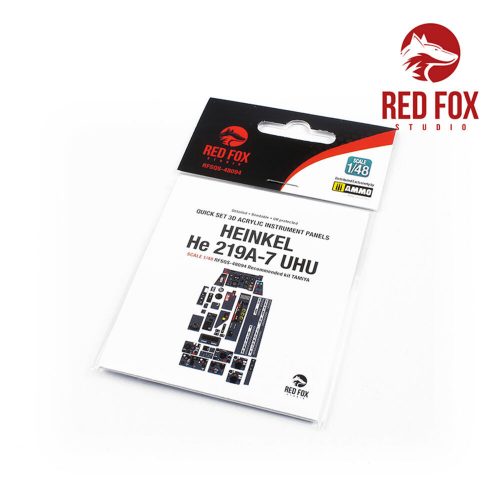 Red Fox Studio HE 219A-7 Uhu (for Tamiya kit) 1:48 (RFSQS-48094)