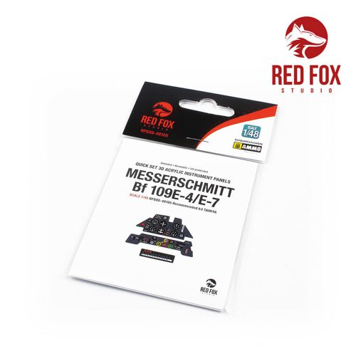 Red Fox Studio Messerschmitt Bf 109E-4/7 (for Tamiya kit) 1:48 (RFSQS-48105)