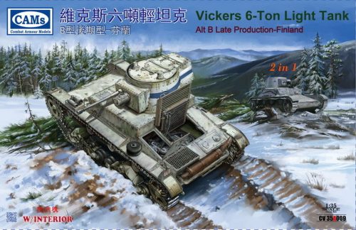 Riich Models Finnish Vickers 6-Ton light tank Alt B Late Production (with interior) (2 in 1) 1:35 (CV35A009)