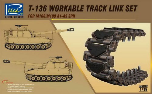 Riich Models T-136 Workable Track set for M108/M109A1 -A5 SPH 1:35 (RE30002)