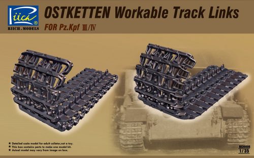 Riich Models Ostketten Workable Track Links for Pz.Kp Kpfw III/IV & StuG III 1:35 (RE30008)