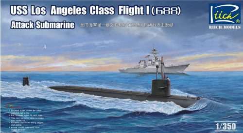 Riich Models USS Los Angeles Class Flight I(688) Atta Attack Submarine 1:350 (RN28005)