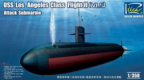 Riich Models USS Los Angeles Class Flight II(VLS) Att Attack Submarine 1:350 (RN28006)