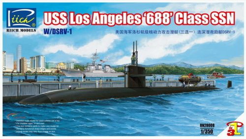 Riich Models USS Los Angeles 688 Class SSN w/DSRV-1 1:350 (RN28008)