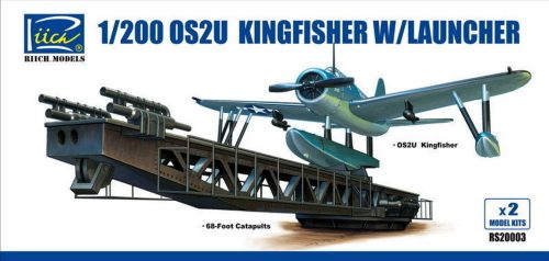 Riich Models OS2U-3 Kingfisher w/Launcher(ModelKitsX2 1:200 (RS20003)