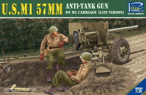 Riich Models U.S.M1 57mm Anti-tank Gun on M2 carriage Late Version 1:35 (RV35020)