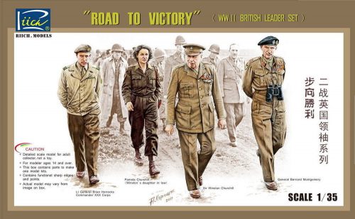 Riich Models WWII Britis Leader set(ROAD TO VICTORY) 1:35 (RV35023)