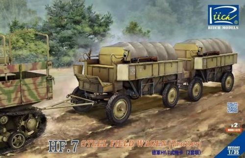 Riich Models German Hf.7 steel field wagen (trailer) with resin parts (Dual pack) 1:35 (RV35041)