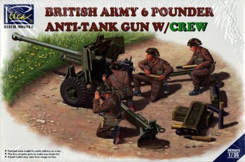 Riich Models British Army 6 Pounder Infantry Anti-tank Gun w/Crews (4 figures) 1:35 (RV35042)