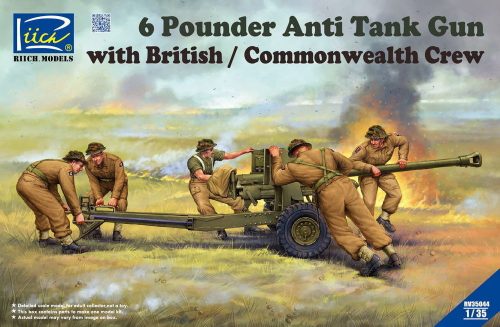 Riich Models 6 Pounder Anti Tank Gun with British Commonwealth Crew 1:35 (RV35044)