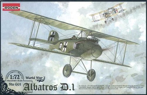 Roden Albatros D.I World War 1 1:72 (001)