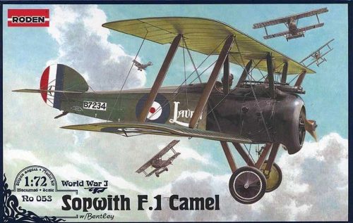 Roden Sopwith F.1 Camel w/Bentley 1:72 (053)