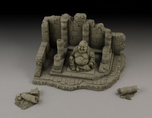 Royal Model Temple with Buddha ruin 1:35 (RM016)