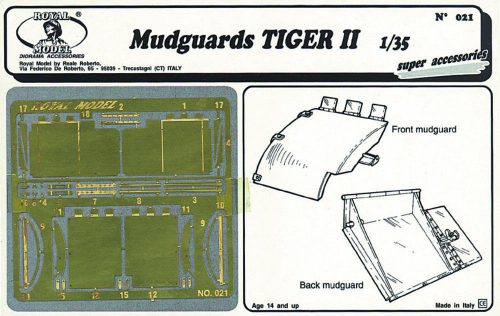 Royal Model Tiger II mudguards 1:35 (RM021)