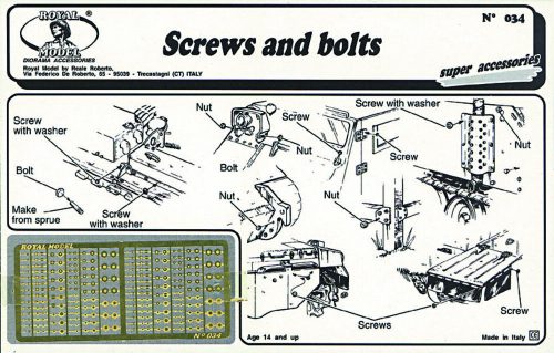 Royal Model Screws and bolts 1:35 (RM034)